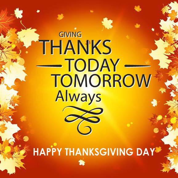 Giving Thanks Today, Tomorrow, Always